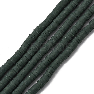 Handmade Polymer Clay Beads Strands CLAY-R089-4mm-Q081-1