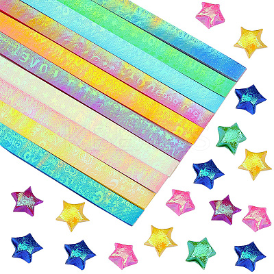 900Pcs 10 Bags Lucky Star Origami Paper DIY-SC0031-29-1