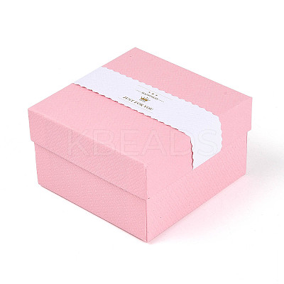 6Pcs 6 Colors Cardboard Jewelry Watch Storage Boxes CBOX-N015-05D-1
