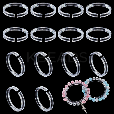 20Pcs Small Transparent Shelf Bangle Organizer Bracelet Displays Stand Jewelry Holder BDIS-PH0001-04-1