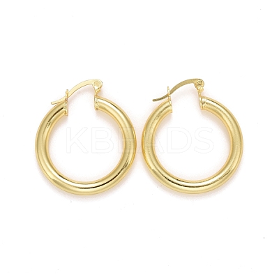 Rack Plating Brass Hoop Earrings EJEW-F278-09G-1