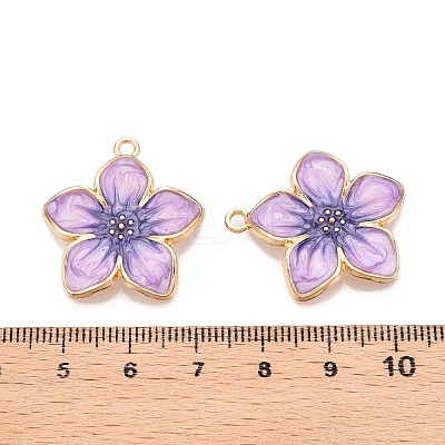 Rack Plating Alloy Enamel Pendants LS-ENAM-N056-365KCG-03-1