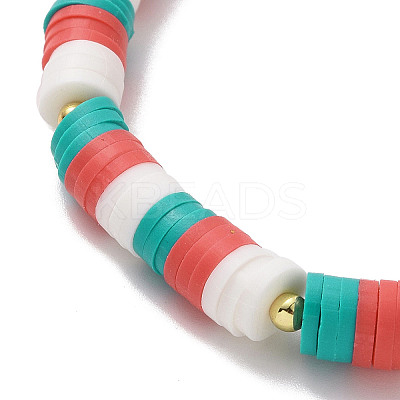 3Pcs 3 Styles Polymer Clay Heishi Surfer Stretch Bracelets Set BJEW-TA00262-1