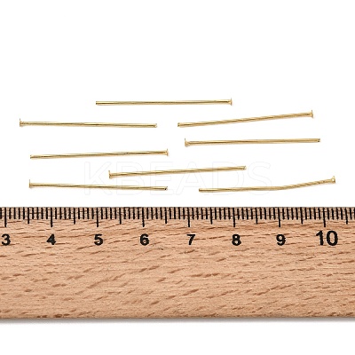 SHEGRACE Brass Flat Head Pins XGR0085G-33G-1
