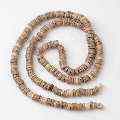 Dyed Natural Coconut Disc Bead Strands LS-COCB-O003-07H-1