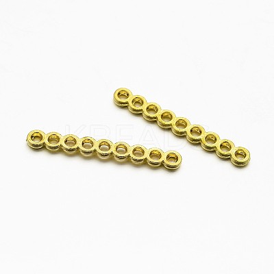 9-Hole Rectangle Zinc Alloy Spacer Bars PALLOY-E377-05G-1