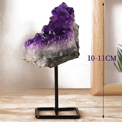 Natural Amethyst Display Decoration DJEW-C021-02B-1