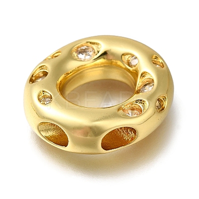 Brass with Cubic Zirconia Pendants KK-Q818-03O-G-1