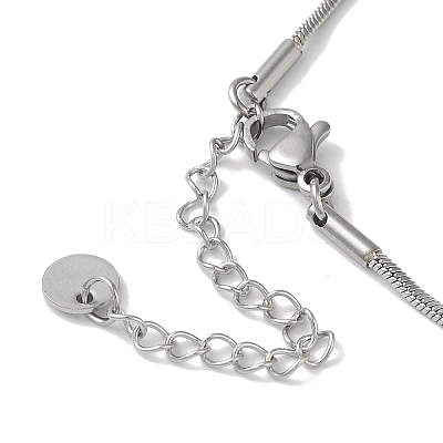 304 Stainless Steel Snake Chain Necklaces NJEW-I126-01P-1