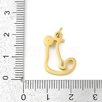304 Stainless Steel Pendants LS-STAS-R137-01G-J-1