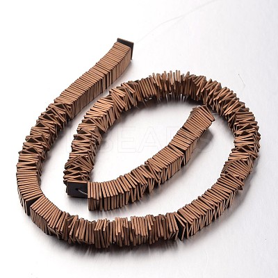 Electroplate Non-magnetic Synthetic Hematite Bead Strands G-F300-20B-F08-1