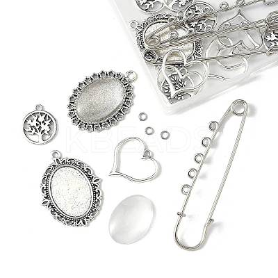 DIY Brooch Making Kits DIY-FS0009-11-1