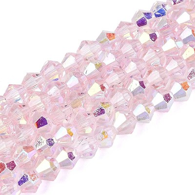 Transparent Glass Beads Strands LS-EGLA-N021-4mm-06-1
