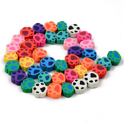 Handmade Polymer Clay Beads Strands X-CLAY-N008-007-1
