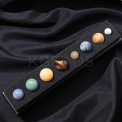 Natural Gemstone Eight Planets of the Solar System Display Decorations G-F734-13-1