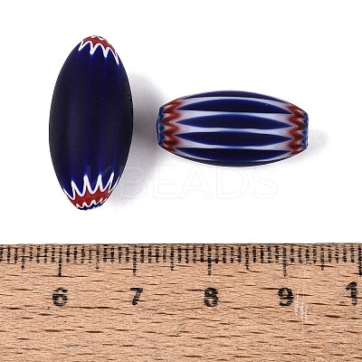 Handmade Millefiori Glass Barrel Beads LA-N002-37A-1
