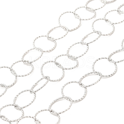 Non-Tarnish 304 Stainless Steel Ring Rolo Chains STAS-D084-34P-1