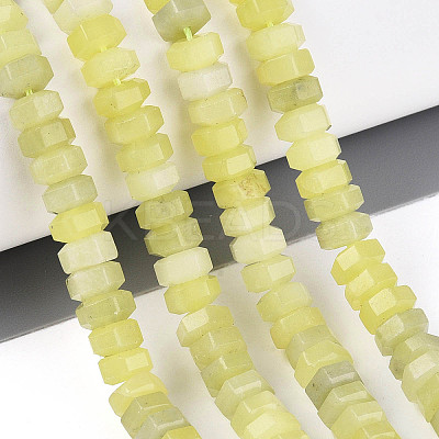 Natural Lemon Jade Beads Strands G-N357-14A-14-1