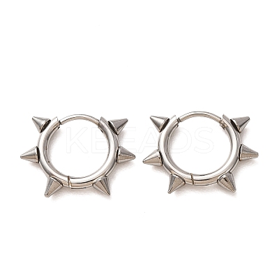 201 Stainless Steel Hoop Earrings for Women SA-CBA8B85-15P-1