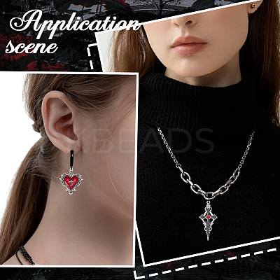 16Pcs 8 Styles Hallowmas Alloy Enamel Pendants ENAM-SC0007-39-1