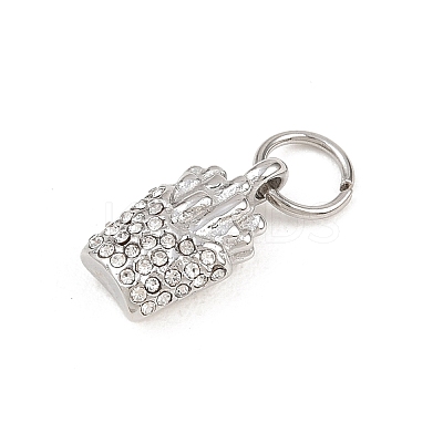 304 Stainless Steel Rhinestone Pendants LS-STAS-I365-01P-01-1