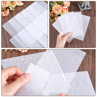 4 Bags 4 Styles Rectangle Translucent Tracing Paper Scrapbooking Paper Pads DIY-CP0010-98-1