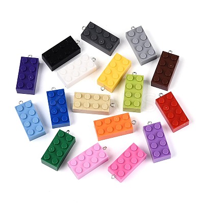 Opaque Plastic Pendants KY-T043-01M-1