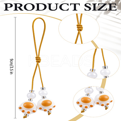 1Pc Resin with Nylon Cord Mobile Accessories Decoration HJEW-LP0002-13E-1