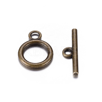 Tibetan Style Alloy Toggle Clasps MLF0273Y-NF-1
