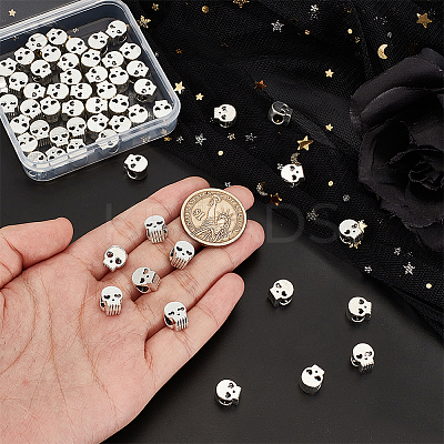 60Pcs Tibetan Style Alloy European Beads FIND-GO0002-01-1