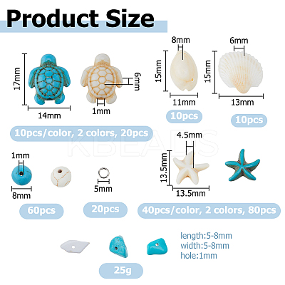 Summer Ocean Theme DIY Beads Kits DIY-HS0001-73-1