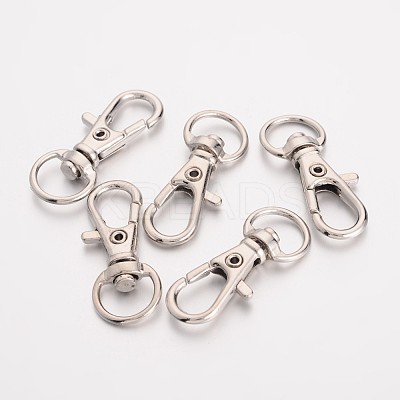 Alloy Swivel D Rings Lobster Claw Clasps X-E548Y-1