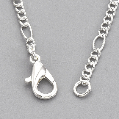 Brass Coated Iron Figaro Chain Necklace Making LS-MAK-T006-03S-1