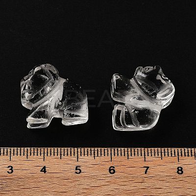 Chinese Zodiac Natural Quartz Crystal Carved Beads G-D300-01C-1