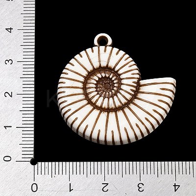 Spray Painted Opaque Acrylic Pendants ACRP-F003-03A-1