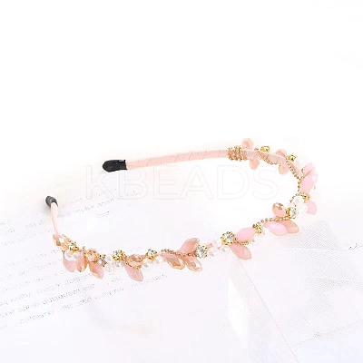 Shiny Elegant Glass Hair Bands PW-WG75179-23-1