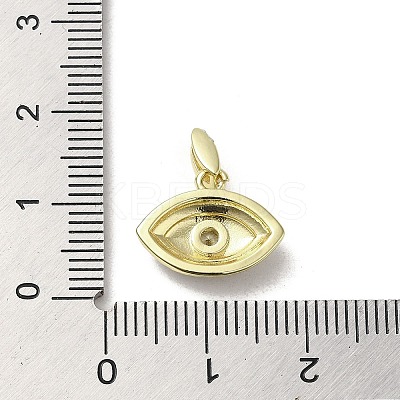 Brass Enamel Charms KK-E092-10G-09-1