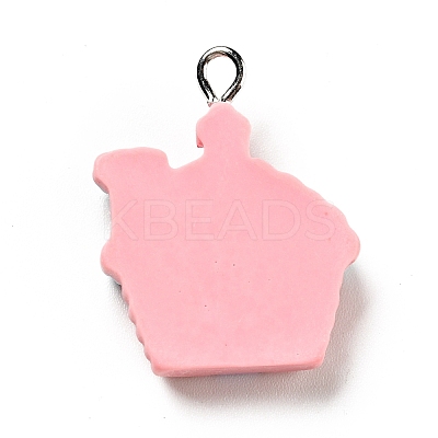 Christmas Opaque Resin Pendants LS-RESI-G043-B01-1