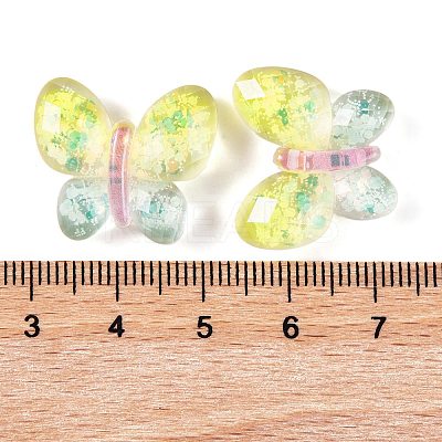 Transparent Epoxy Resin Butterfly Decoden Cabochons CRES-M034-02B-1