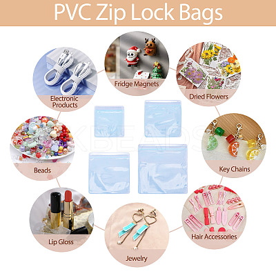20Pcs 4 Styles Transparent PVC Anti Oxidation Resealable Bags AJEW-TA0002-40A-1