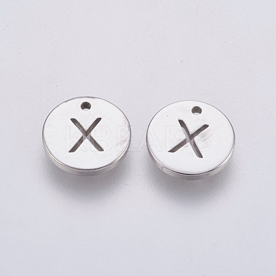 Non-Tarnish 304 Stainless Steel Charms STAS-P225-104P-10-1