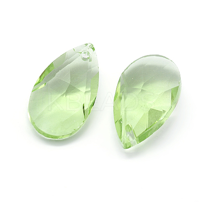 Faceted Glass Pendants X-GLAA-F069-S-A11-1