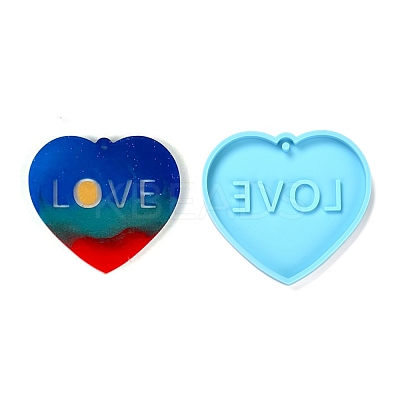 Valentine's Day Theme DIY Pendant Silicone Molds DIY-C009-03D-1