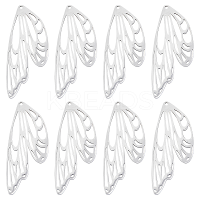 8Pcs Stainless Steel Pendants STAS-CN0001-57-1