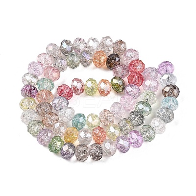 Transparent Glass Beads Strands GLAA-T023-8mm-A15-1