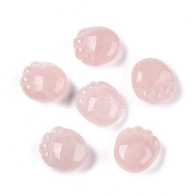 Natural Rose Quartz Footprint Figurines DJEW-N003-02I-1