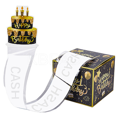 Happy Birthday Day Money Box for Cash Gift Pull DIY-WH200050-32C-1