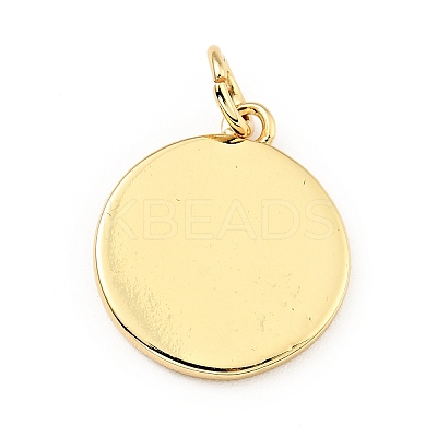Brass Enamel Pendants KK-G416-38G-02-1