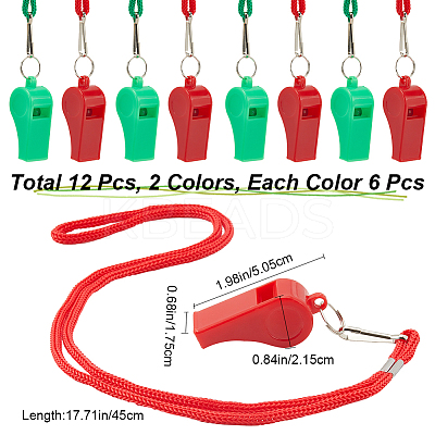 ABS Plastic Sports Outdoor Whistles NJEW-CN0001-09F-1