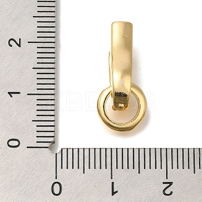 Brass Fold Over Clasps KK-K389-015G-1